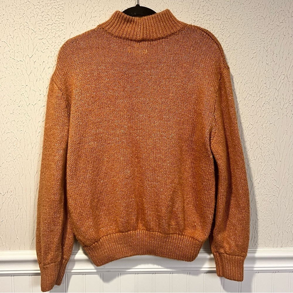 Aerie Earthy Warm Rust Mock Neck Sweater size medium - Picture 2 of 11